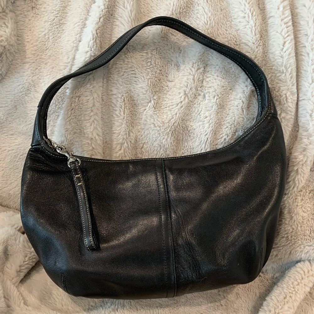 Coach bag black leather